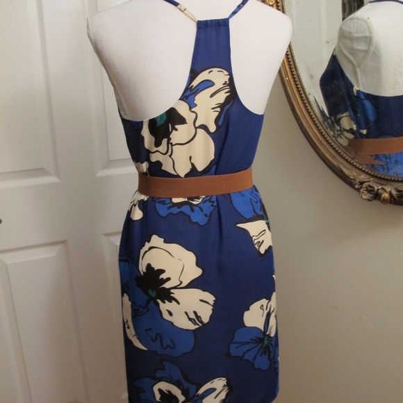 Intrigue Couture blue and white floral Dress - Picture 3 of 5