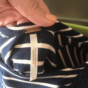 Free People Dresses - Free People Navy Striped Skater Dress Free People Dresses - Free People Navy Striped Skater Dress