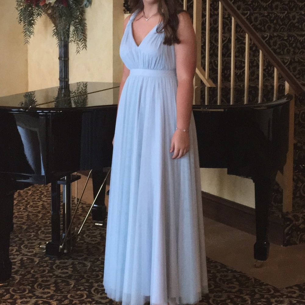 Fame And Partners Laurel Twisted-Strap Gown