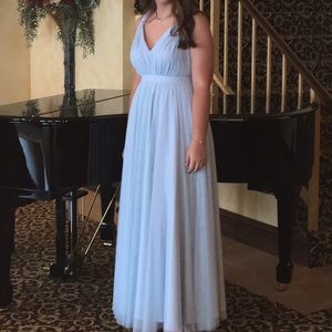 Fame And Partners Laurel Twisted-Strap Gown