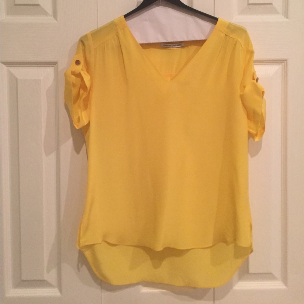 Amanda Uprichard V Neck Blouse