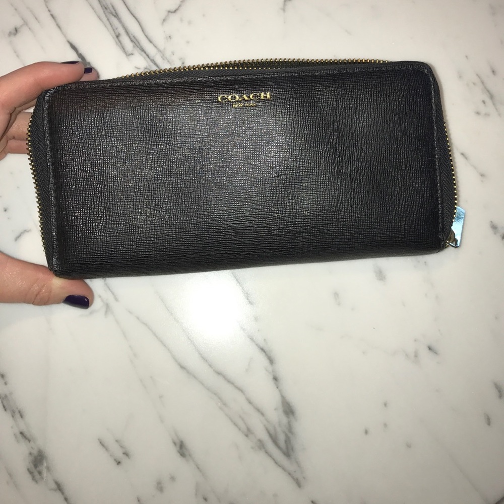 Black coach wallet