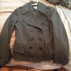 Grey peacoat size M