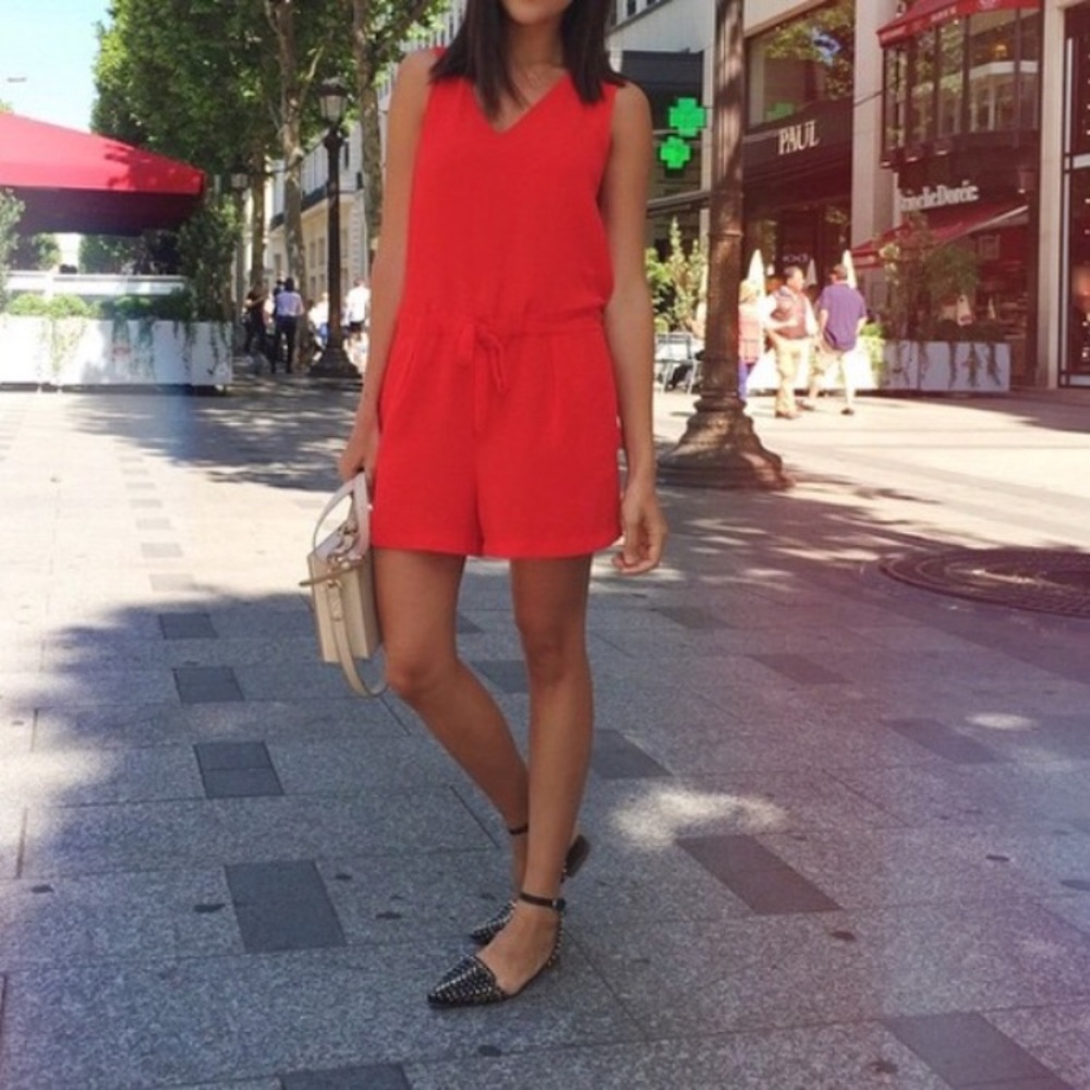 Red Zara romper