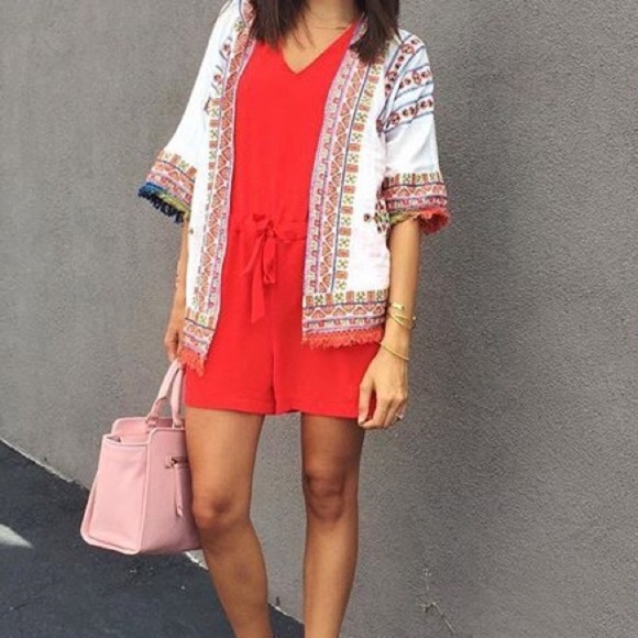 Red Zara romper - Picture 2 of 3