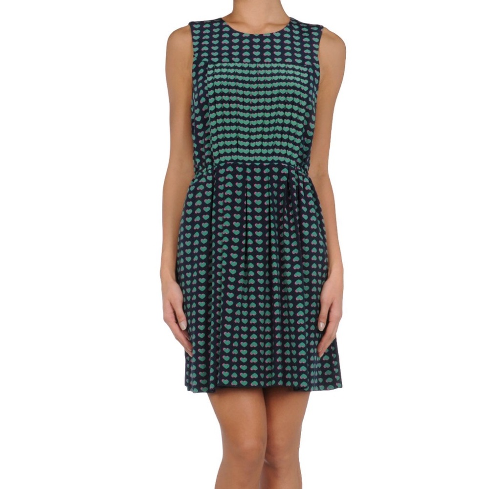 Marc by Marc Jacobs Blue Heart Print Dress