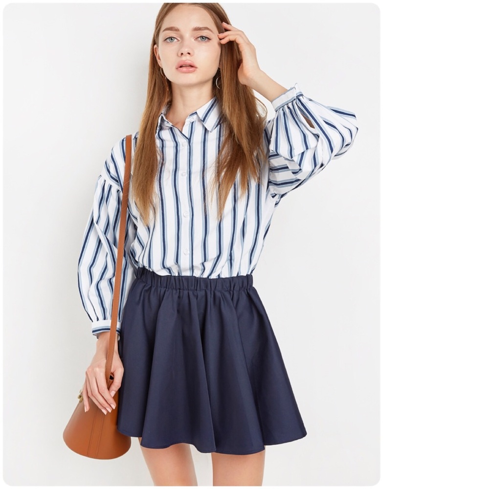 Margo Balloon sleeve fit and flare dress