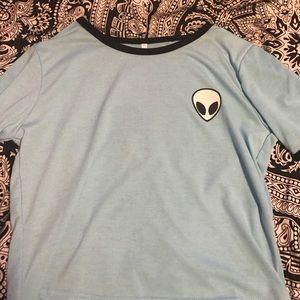 Cropped alien top