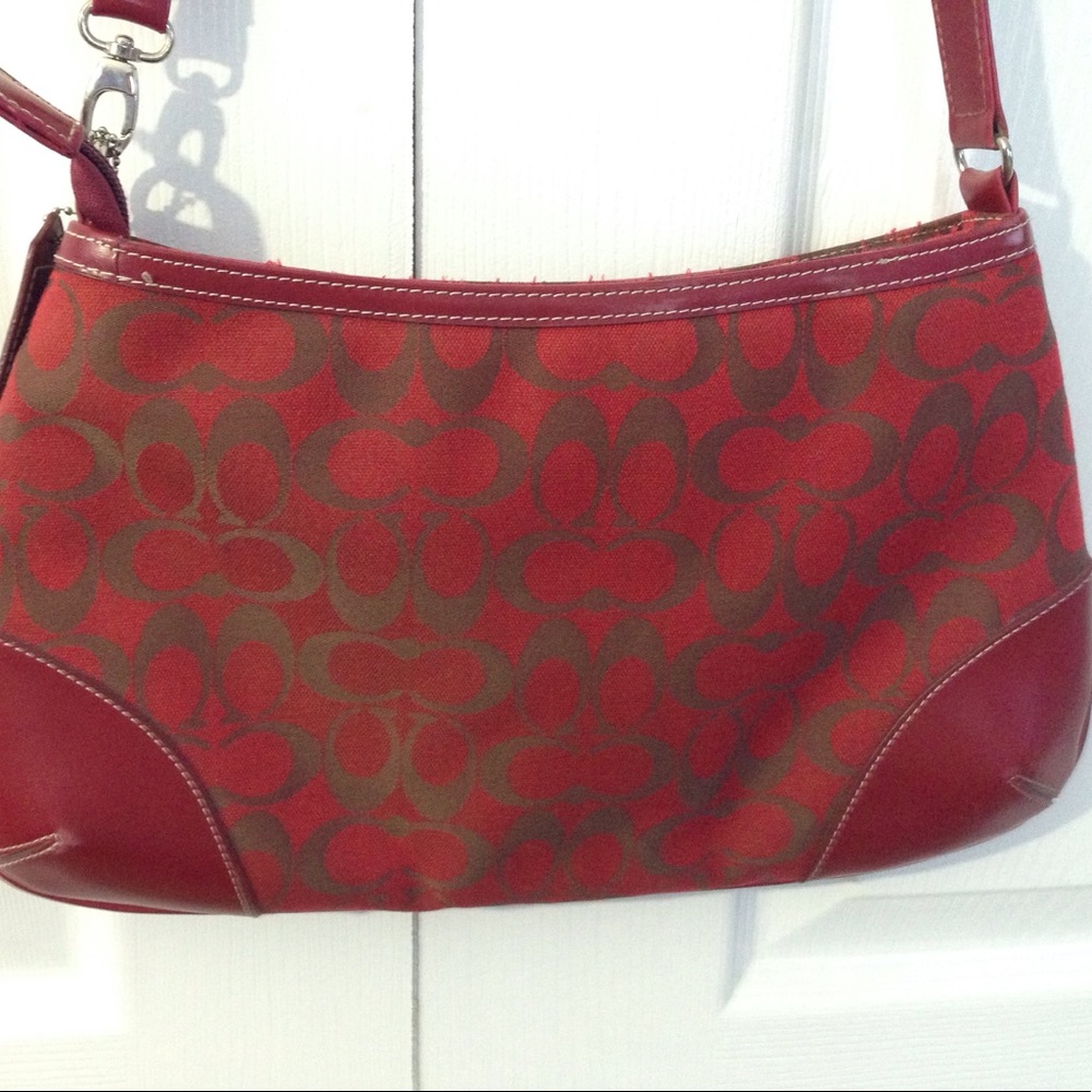 Buy this wonderful red coach bag!
