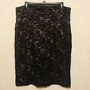 Bisou Bisou black skirt size xl
