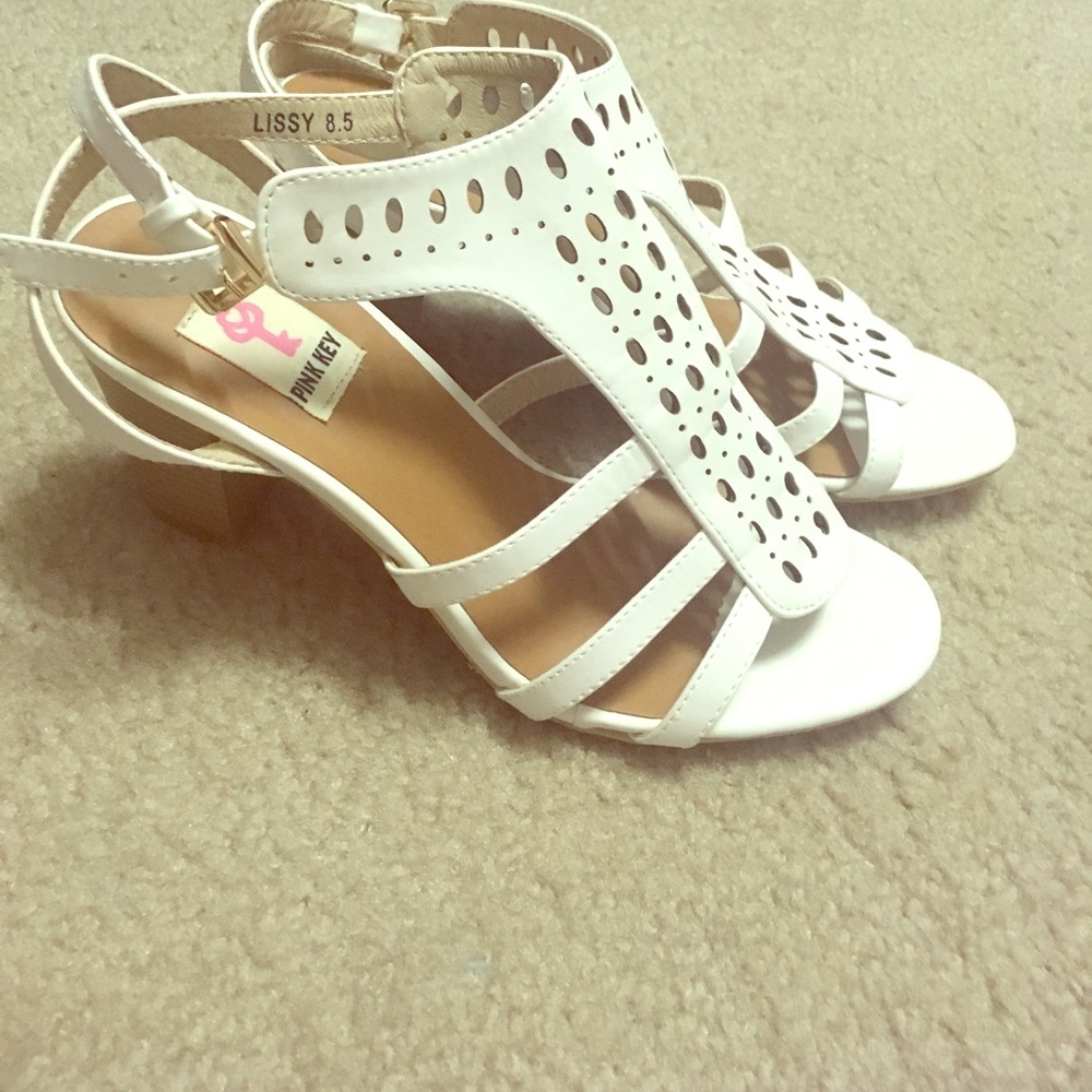 White Sandal Heels
