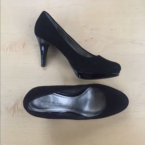 Bandolino Black Velvet Heels