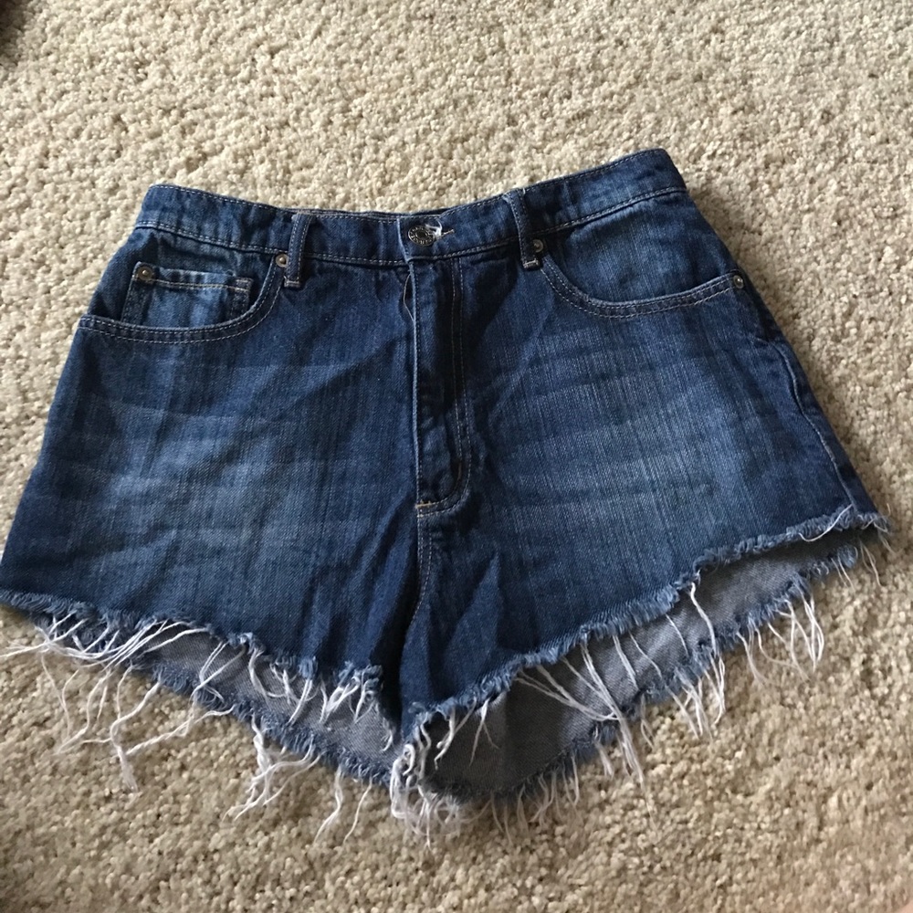 Garage high waisted cut off shorts