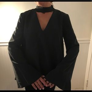 Black Choker Shirt