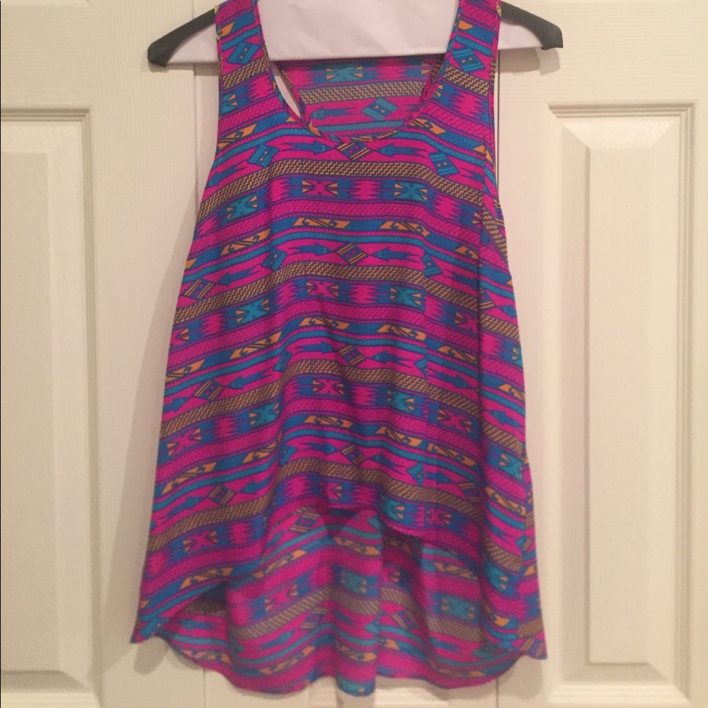 Amanda Uprichard Racerback Tribal Tank