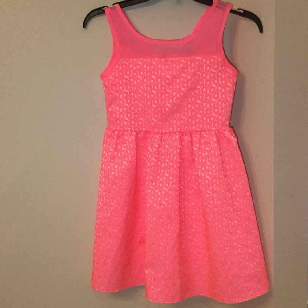Pink flower dress