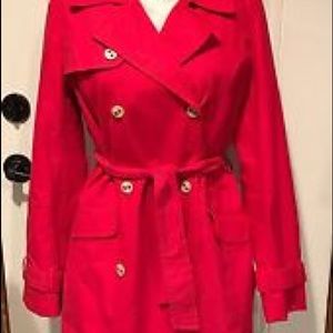 Charter Club Woman RED trench coat - 2x!