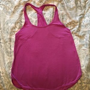 Lululemon striped razorback tank