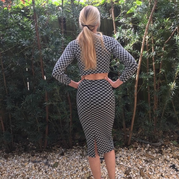 American apparel two piece houndstooth set - Picture 3 of 4