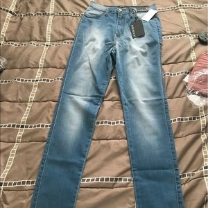 High-Waisted Skinny Jeans
