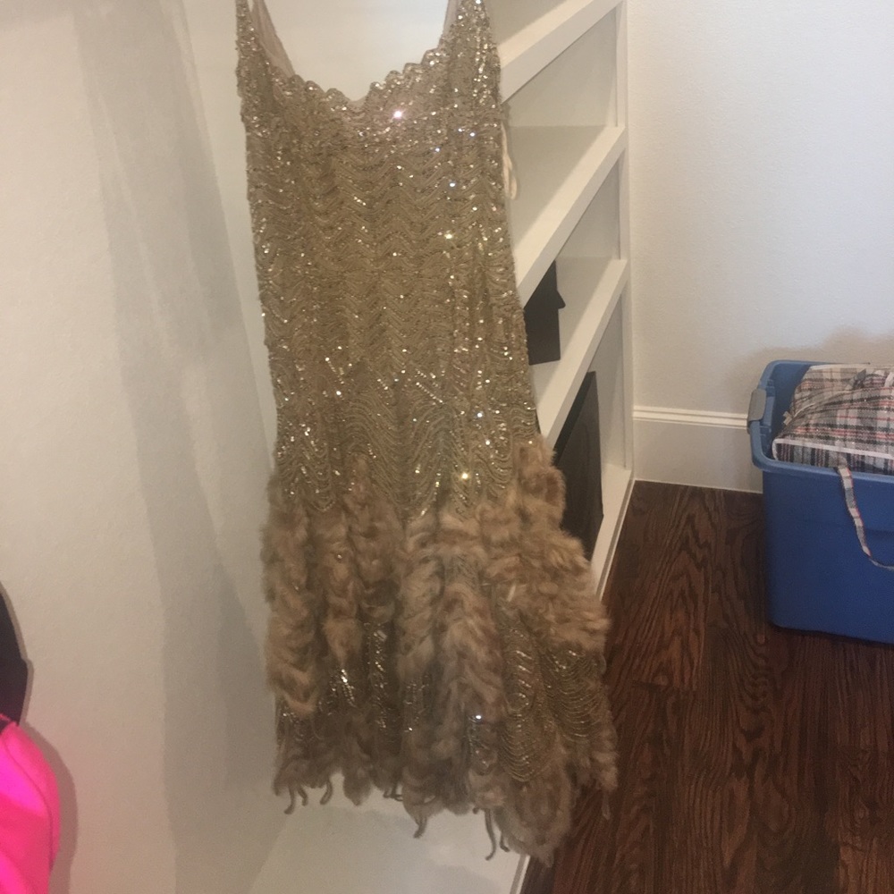 A prom or wedding dress