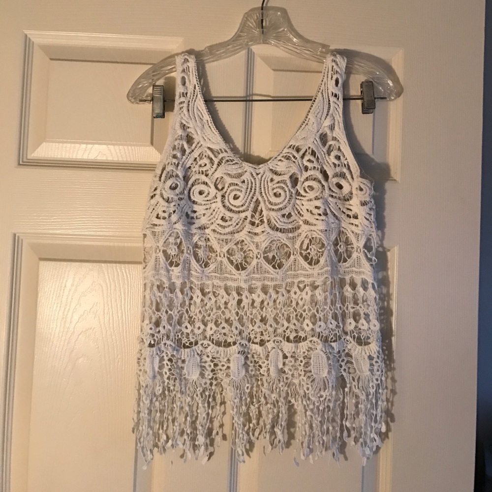 Crocheted tank top