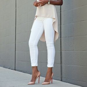 Size 1, White Skinny Jeans
