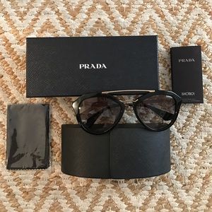 Women's Prada Geometric Sunglasses