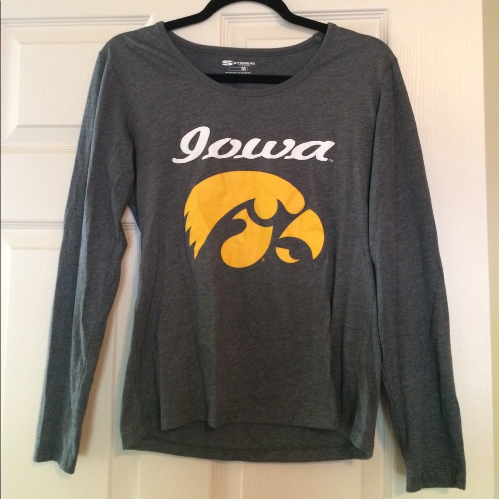 Stadium Athletics Iowa grey long sleeve tee
