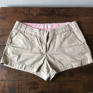 J.Crew khaki chino shorts size 10