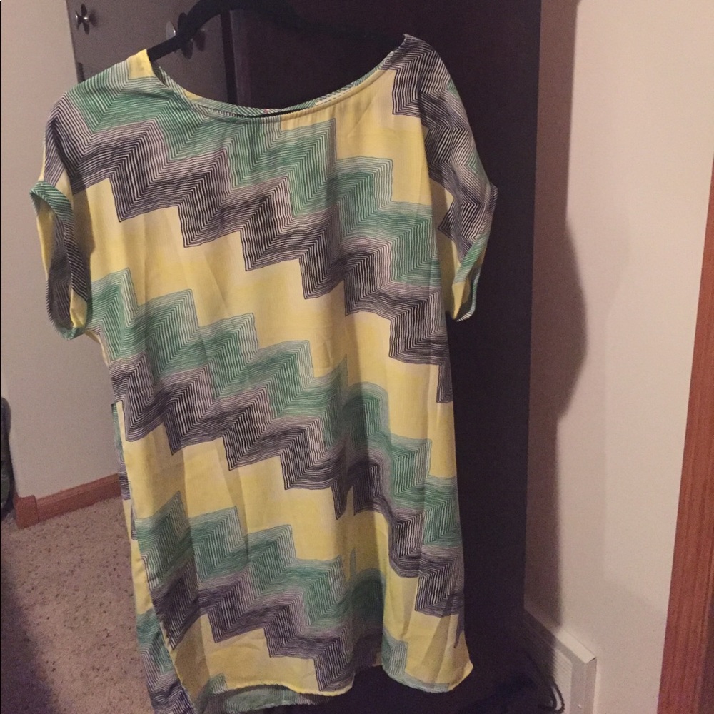 Lime and chili tunic from Golden Tote