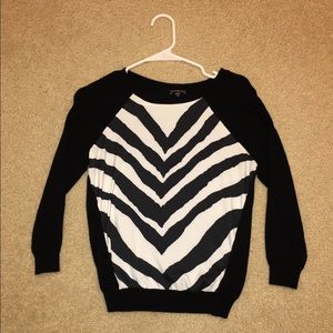 Zebra print Express sweater