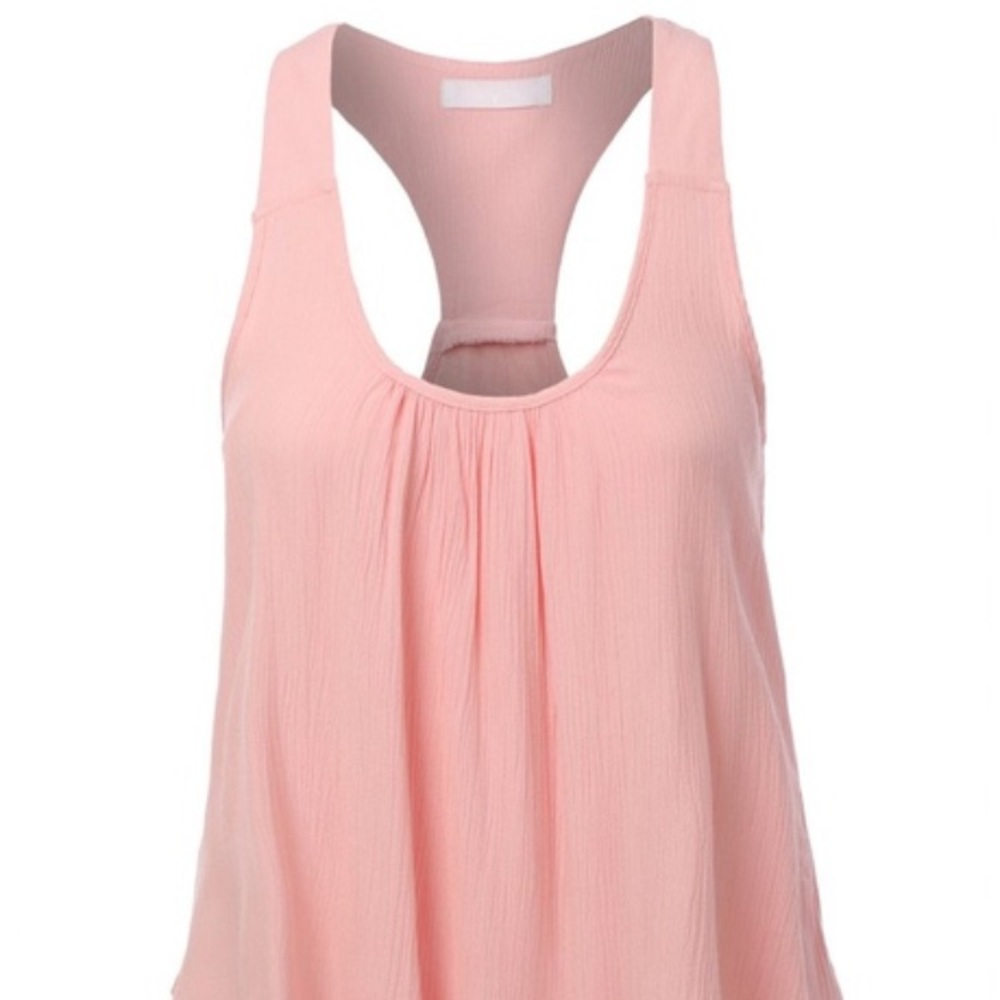 Racer back Chiffon tank