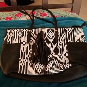 Black and white bag