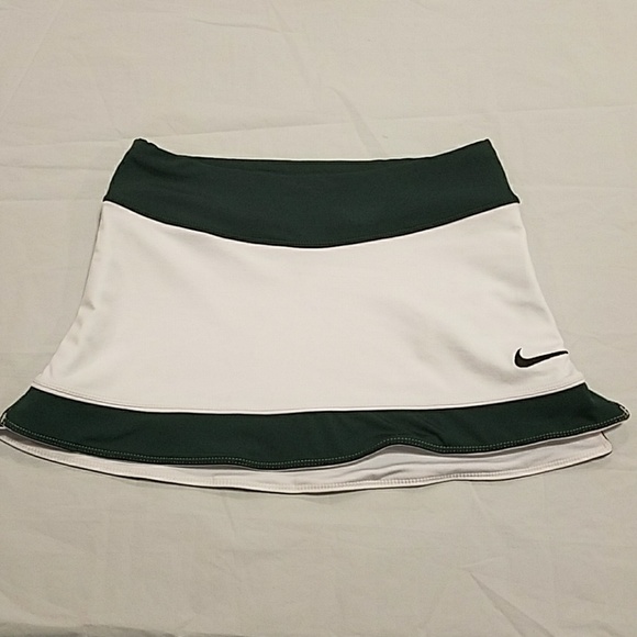 Womens XS Skirt Nike Green White Sports B1 - Picture 2 of 8