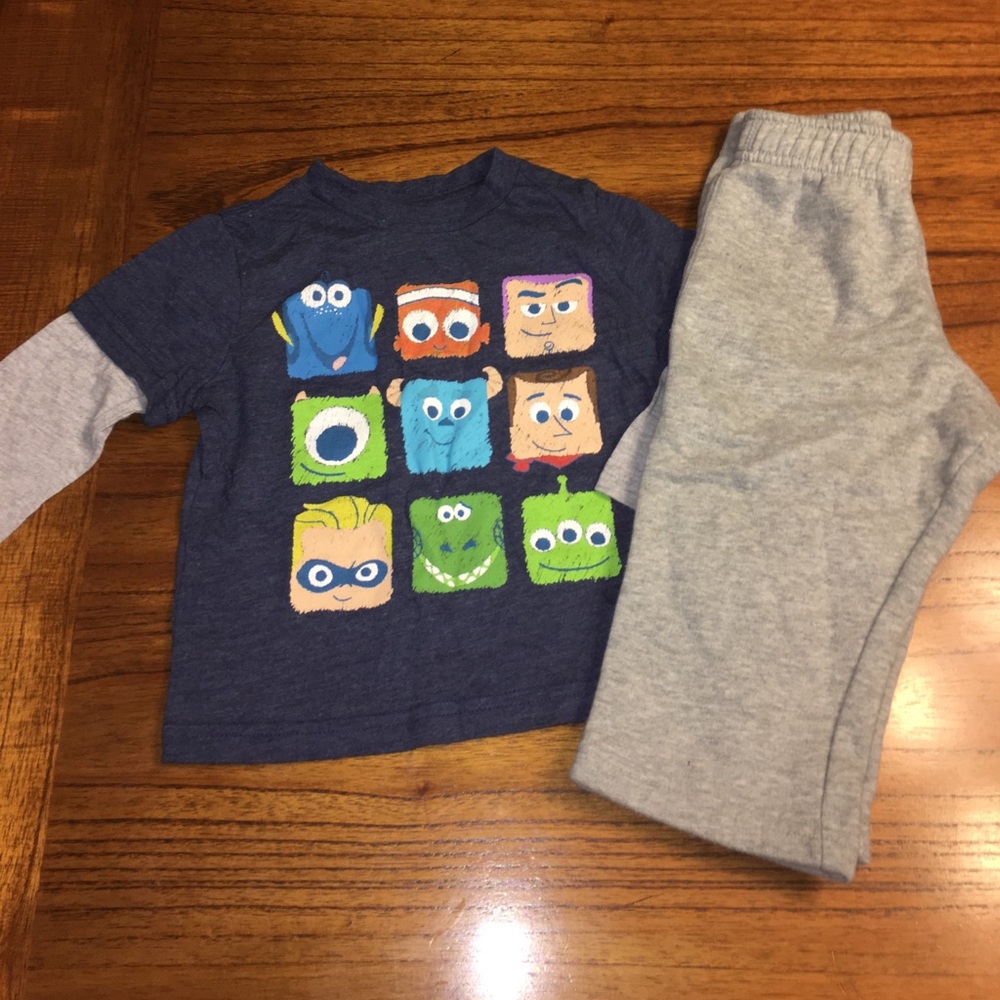 Boy 2 piece set long sleeve Top & Bottom jogger