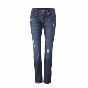 CAbi fall15 destructed slim boyfriend jeans size16