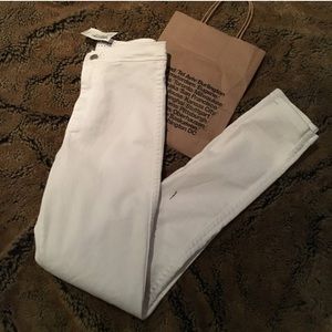 American apparel white easy jeans pants