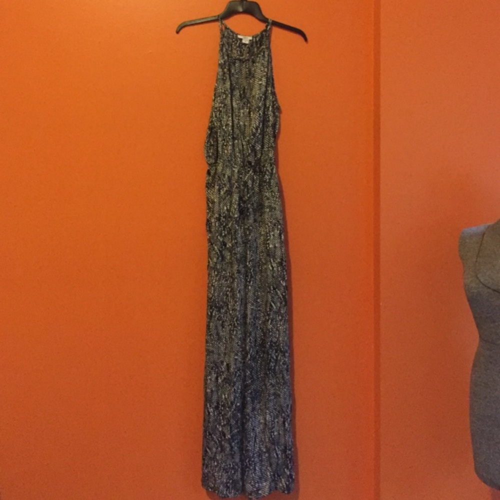 Bar III snakeskin printed jumpsuit