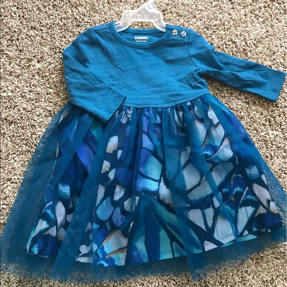 Turquoise baby girl dress