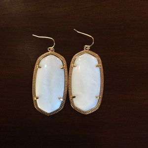 Kendra Scott "Elle" earrings in white