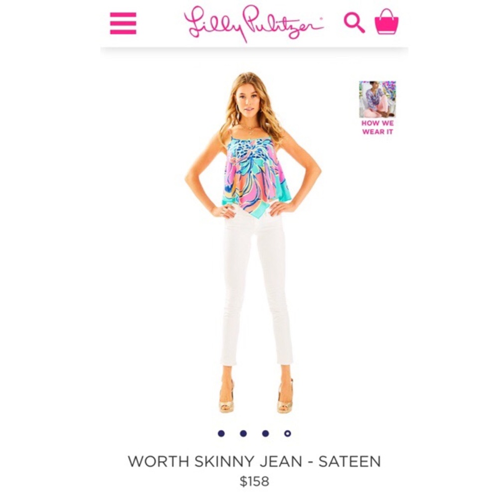 Lilly Pulitzer Worth Skinny Jean-Sateen