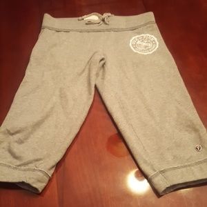 PINK sweat pant capris