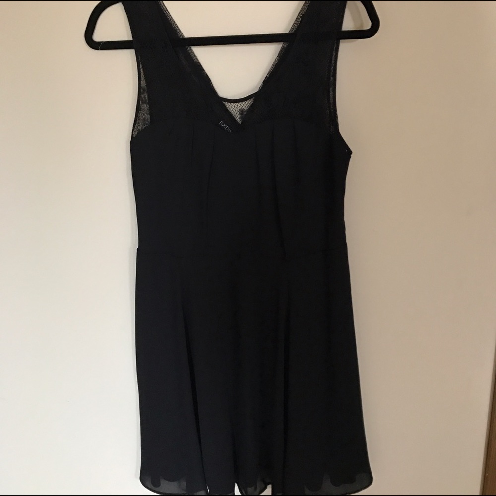 Express Sleeveless Lace Top Flare Skirt Dress - Picture 5 of 6