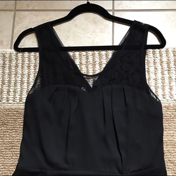 Express Sleeveless Lace Top Flare Skirt Dress - Picture 2 of 6