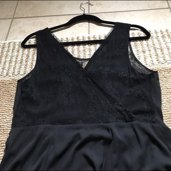 Express Sleeveless Lace Top Flare Skirt Dress - Picture 3 of 6