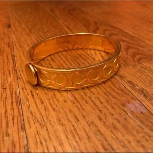 Gold Coach Bangle Bracelet