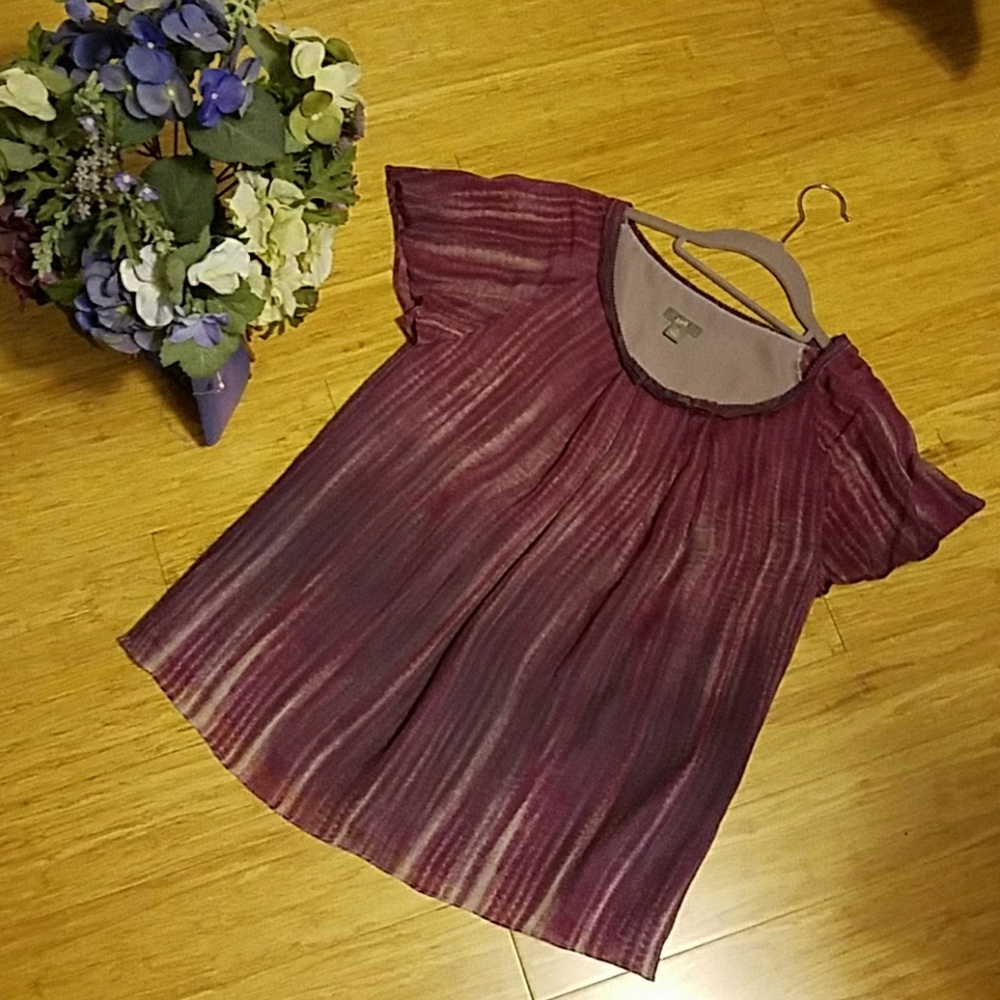 J. Jill Short Sleeve Blouse