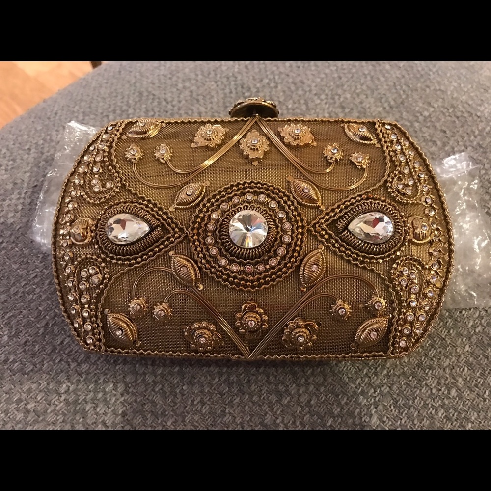 **HOLIDAY SALE**Hand crafted metallic clutch