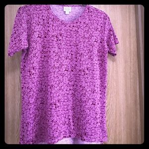 Lularoe Gracie 14- pink and red flowers